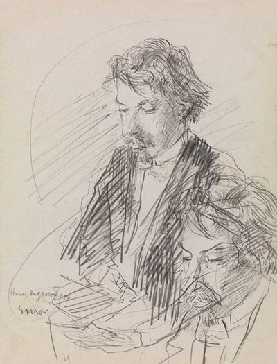 艺术家亨利·德·格罗斯的肖像
