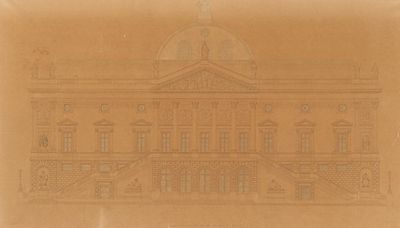 根特法院（平面图和建筑素描）