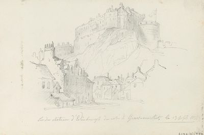 从格拉斯市场看爱丁堡城堡