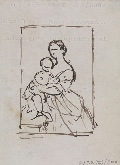 一个女人和一个孩子的肖像