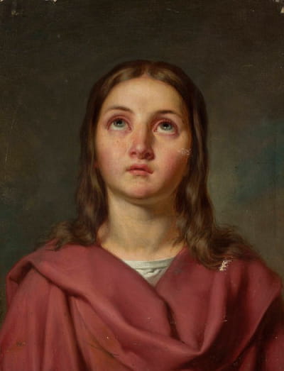年轻女子的半身像——圣母玛利亚
