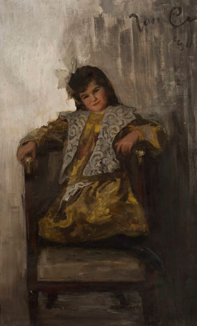 一个女孩的肖像，萨查尔夫人的女儿