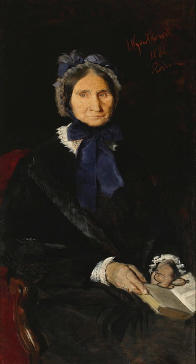 艺术家祖母法林斯卡夫人的肖像