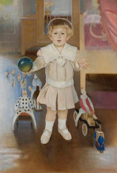 Adam Gubrynowicz（1906–）儿童时期的肖像
