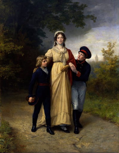 路易丝女王和她的儿子们在路易森瓦赫公园