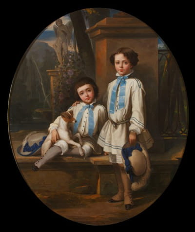 画家的侄子亚历杭德罗和路易斯·费兰特·费舍曼斯
