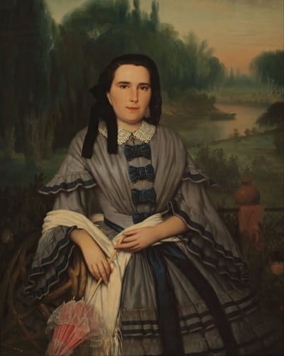 Elvira Lavalleja de Calzadilla夫人的肖像