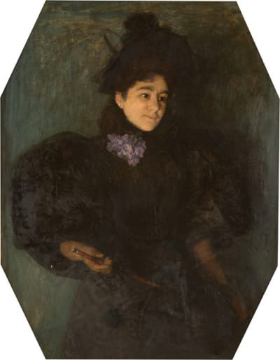 一位黑衣女士的肖像