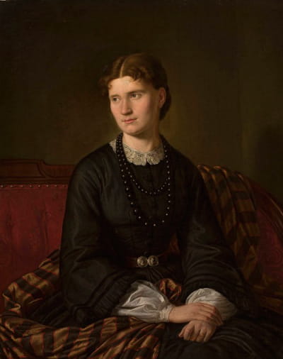 艺术家的妻子朱莉娅·恩内·贝格森的肖像