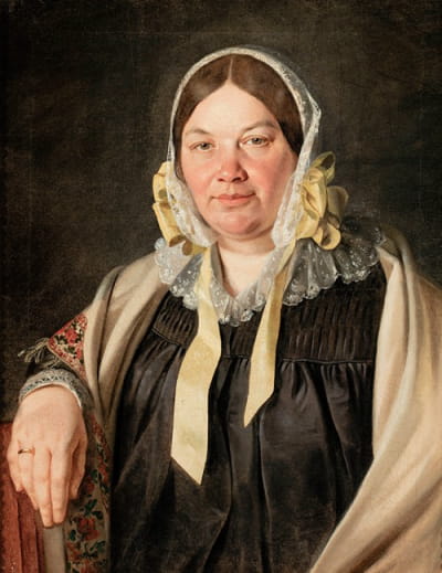 画家岳母亚历山德拉·布诺夫斯卡·塞布尔斯卡的肖像