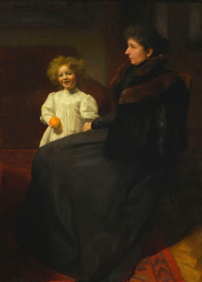 奥德菲尔德夫人和女儿的肖像（带着孩子的女士，O夫人的肖像）