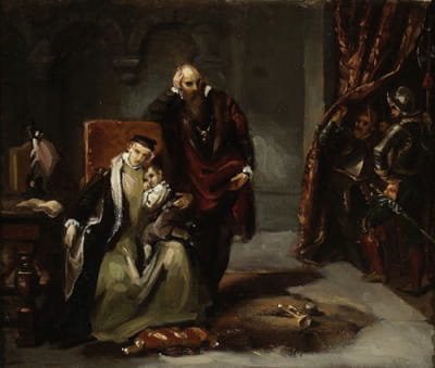 Catherine Jagiellon和她的儿子Sigismund被关押在Gripshom城堡