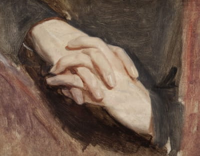 《芭芭拉·拉齐维之死》绘画《西吉斯蒙德·奥古斯都之手的习作》