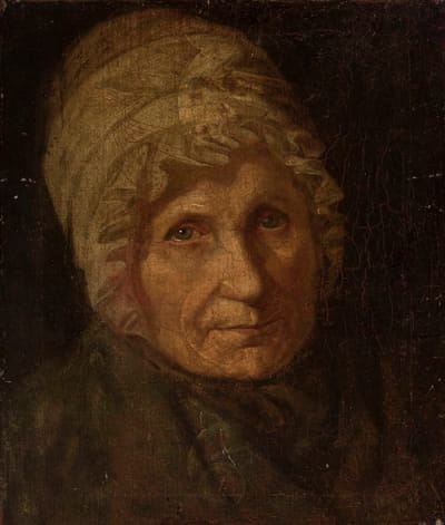 一个戴帽子的女人的肖像