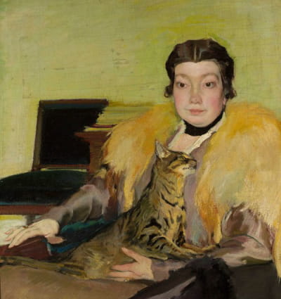 艺术家妻子米夏莉娜·克日·阿努斯卡的肖像