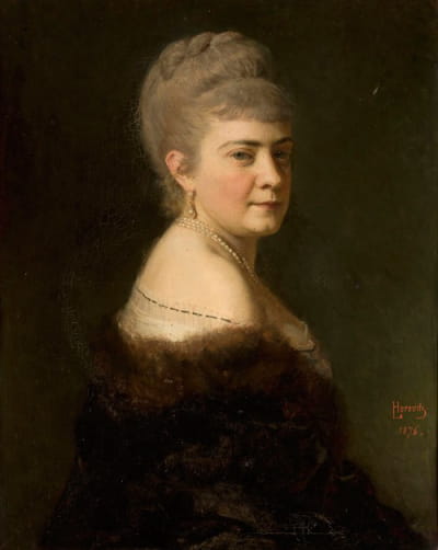 梅拉尼娅·née Jastrzğbska的肖像1.v.Dunin 2.v.Rawicz