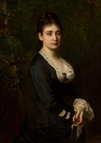米娜·法詹斯肖像（1841–1933）
