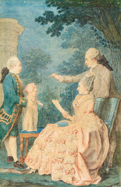 一个家族团体的肖像，Choiseul Goufier伯爵和家族