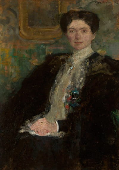 Zofia Kirkor Kiedroánée Grabska肖像（1872–1952）