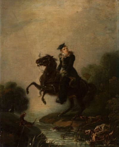 伊格纳西·科纳斯基骑马的肖像