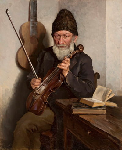 拉小提琴的老人