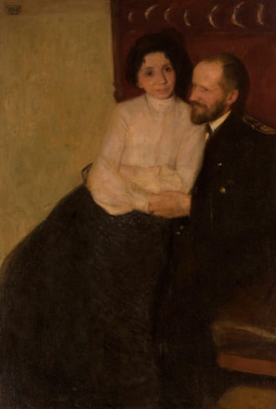 艺术家妹妹和丈夫的肖像