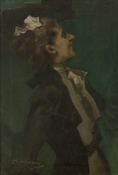 绿色肖像，Fräulein Olga Hess