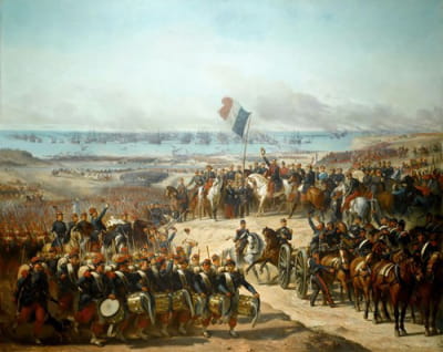 1854年9月14日法国军队在克里米亚老港登陆