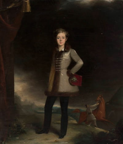 亚当·波托基的童年肖像