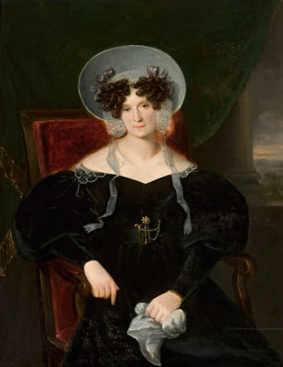 Artur的妻子Zofia Potocka née Branicka的肖像