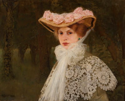 艺术家妻子佐菲娅·奥昆·内·托尔凯米特的肖像