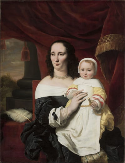 Johanna de Geer Trip与女儿Cecilia的肖像