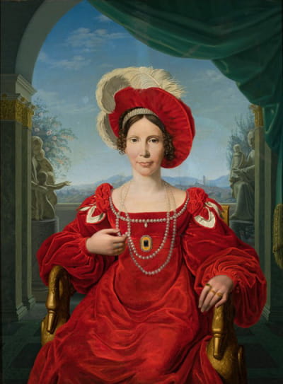 奥古斯塔·冯·黑森卡塞尔公主肖像