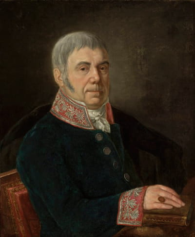 画家父亲奥古斯丁·米纳索维奇的肖像