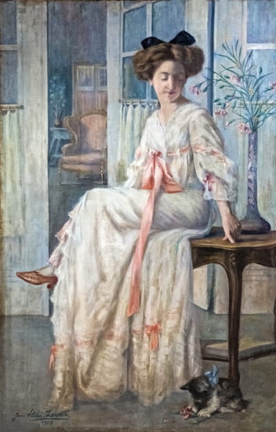 A.J.夫人的肖像。