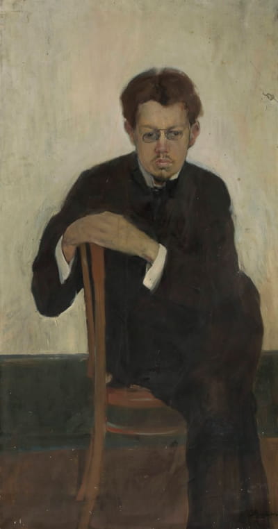 音乐家科罗廖夫的肖像