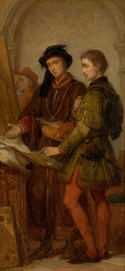 画家Jan van Eyck和Rogier van der Weyden