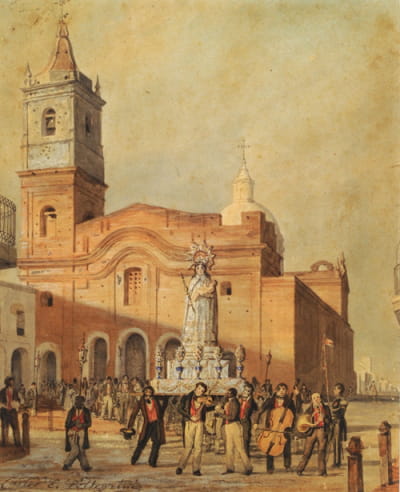 圣多明各教堂（我们的罗萨里奥夫人游行，1830年）