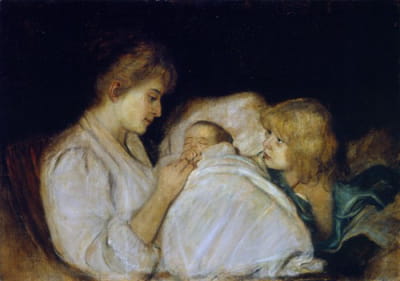 Magdalena von Lenbach与女儿Erika和Marion