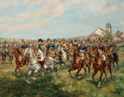 拿破仑在弗里德兰战役，1807年6月14日