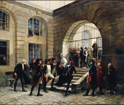 玛丽·安托瓦内特离开修道院，1793年10月16日