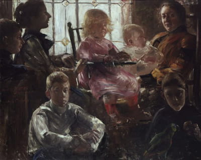 画家Fritz Rumpf的家庭