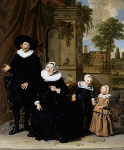 荷兰家庭的肖像
