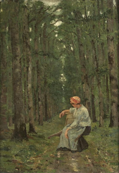 森林里的女人