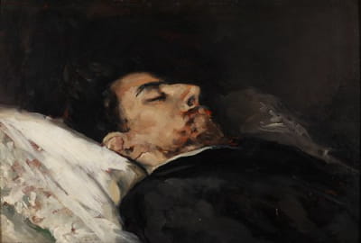 Gustavo Adolfo Bécquer躺在病床上