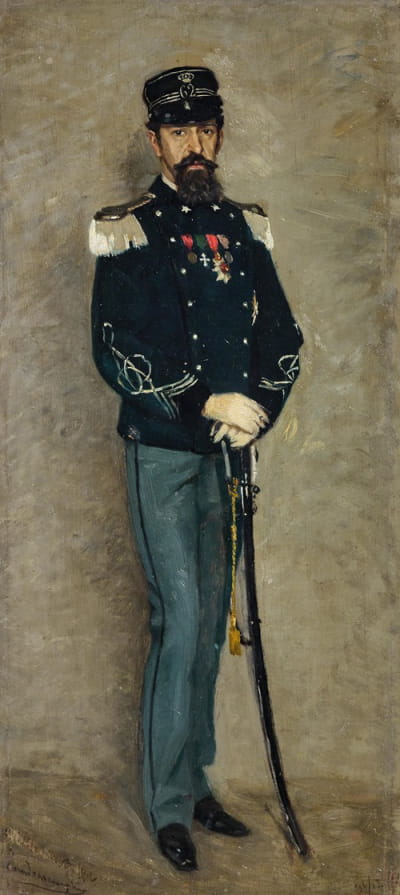 步兵上尉的肖像