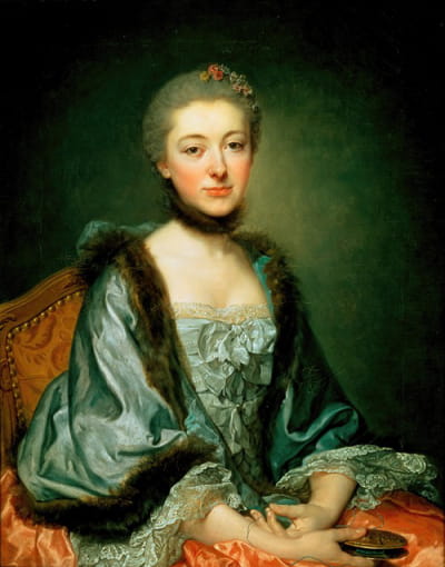 玛丽·安吉丽克·维拉尼·德瓦伦斯的肖像，乔治·古根诺·德克罗西夫人