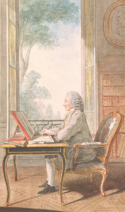 Étienne Lauréault de Foncemagne在写字台