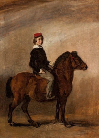 艺术家的儿子骑着小马