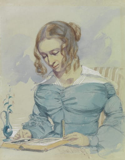 艺术家妹妹玛丽亚·伊丽莎白·达德的肖像